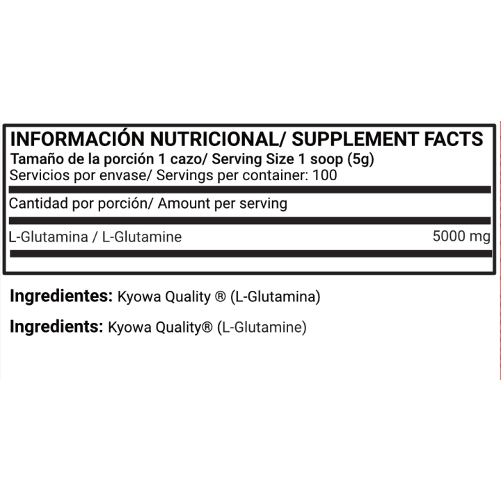 Glutamina Micronizada 500g Sabor Neutro