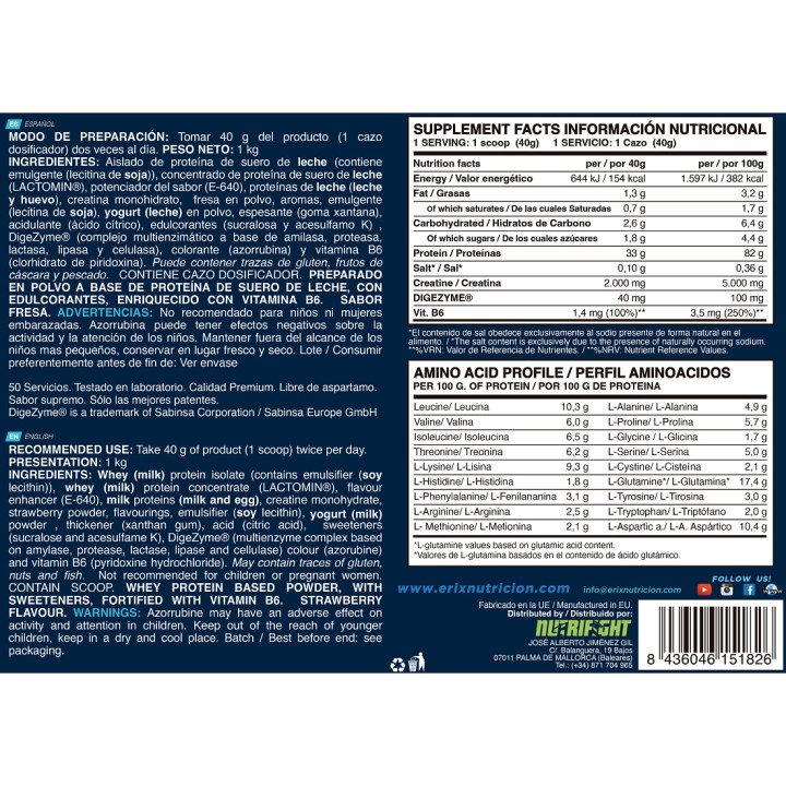ISO Advanced Plus 2KG Fresa