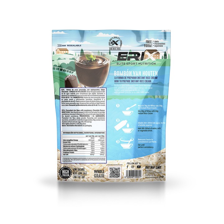 Crema de Arroz 1KG Bombón Van Houten
