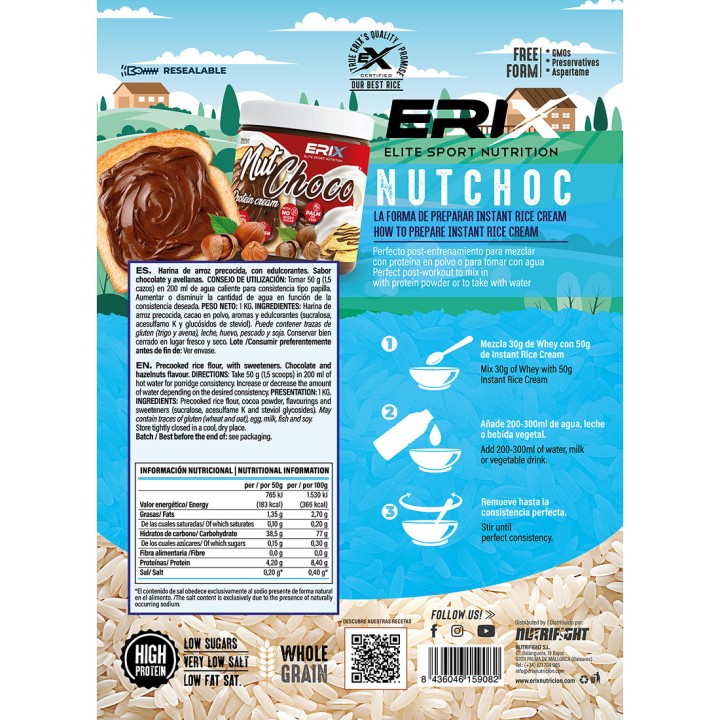 Crema de Arroz 1KG Nutchoco